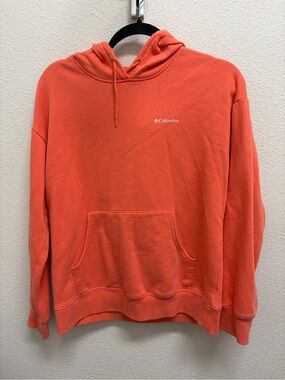 Columbia Coral-Orange Fleece Hoodie